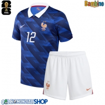 Maglie da calcio Francia Randal Kolo Muani #12 Prima Maglia Bambino Mondiali 2026  Manica Corta (+ Pantaloni corti)